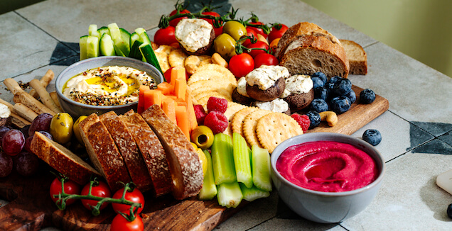 Vegan sharing platter from Just Spices