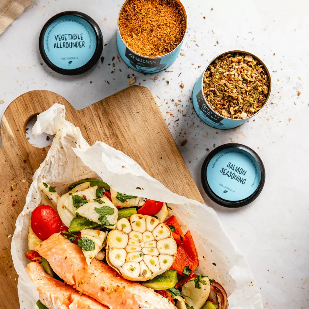 Air fryer seasoning outlet