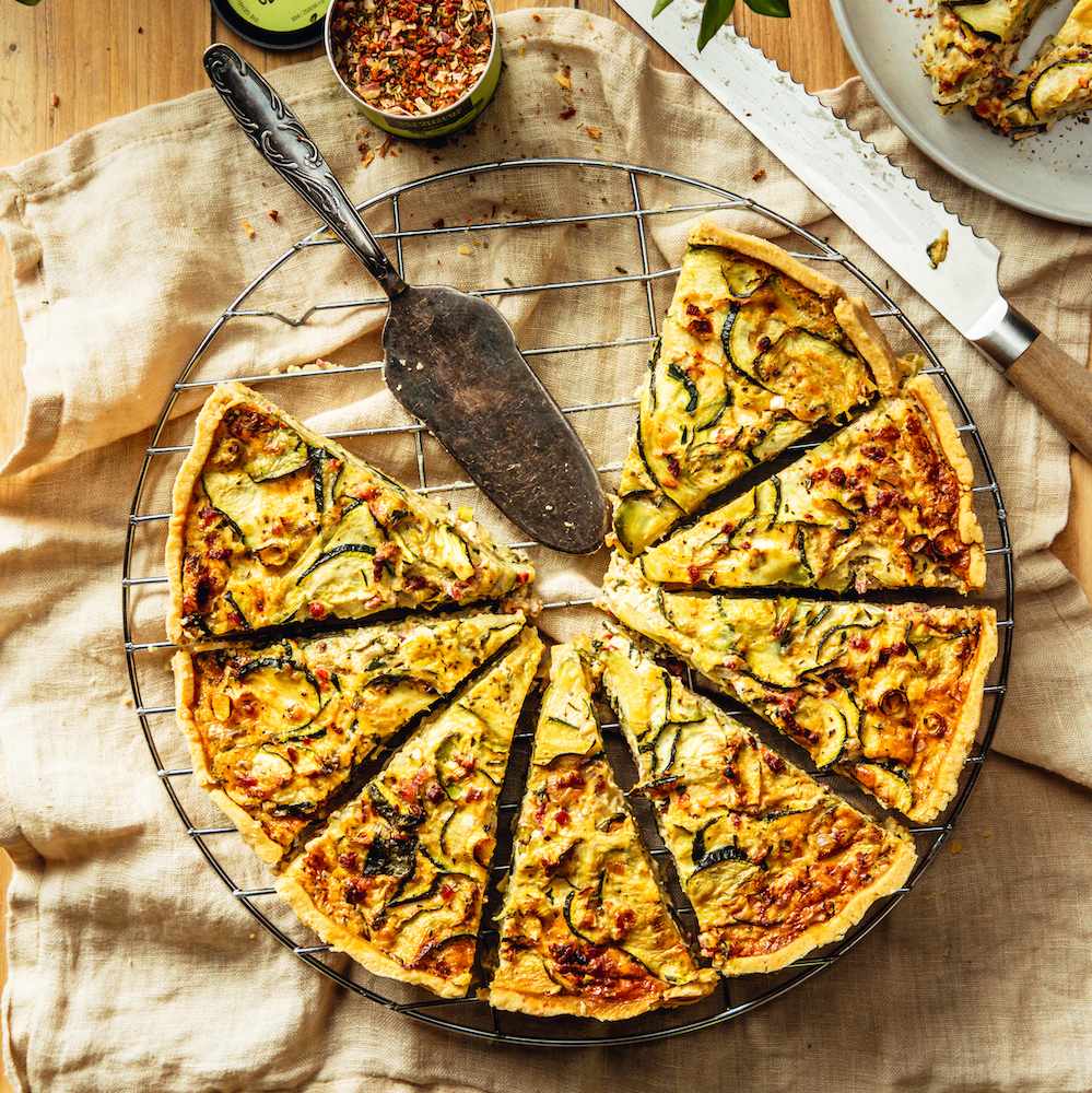 Courgette Quiche with Bacon | Recipe