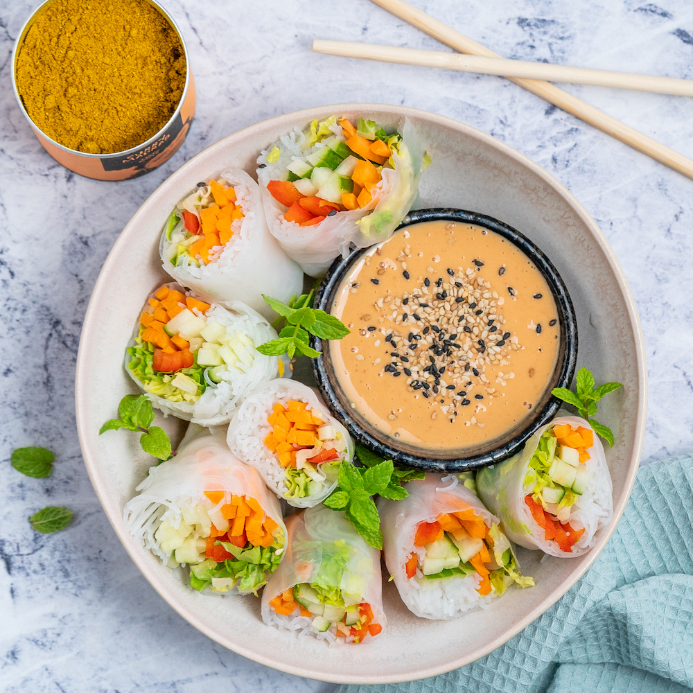Summer Rolls &amp; Peanut Dip | Recipe