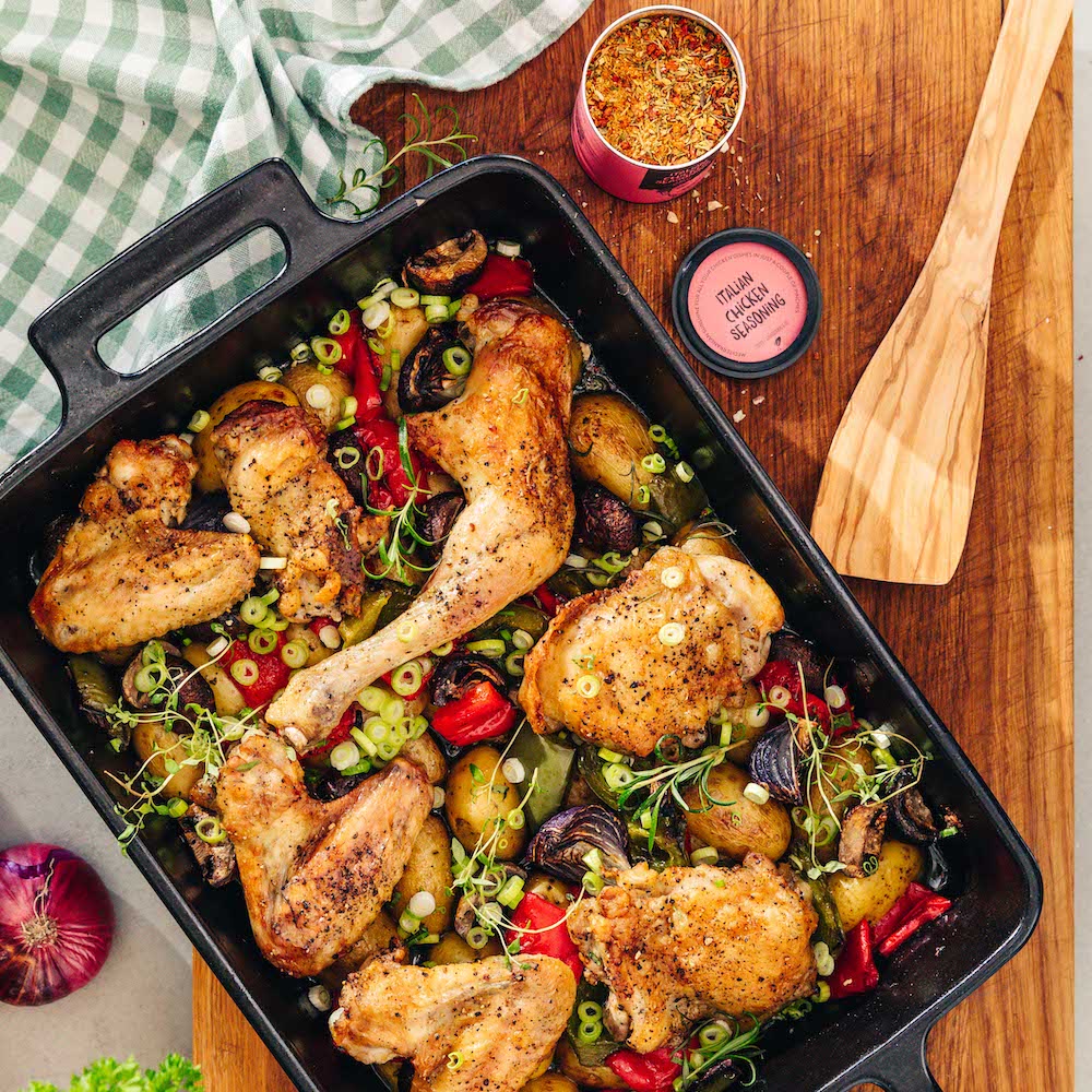Chicken Tray Bake with Vegetables Recipe