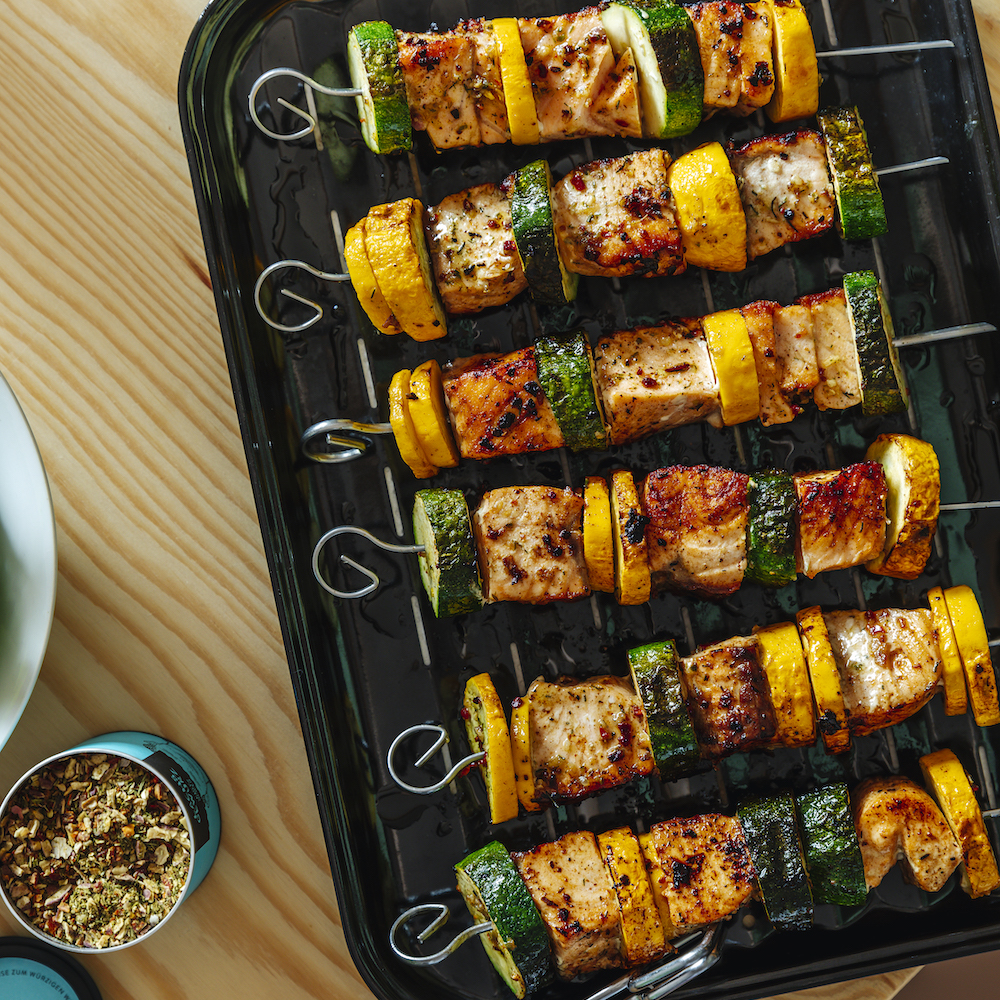 Grilled Salmon Skewers | Recipe