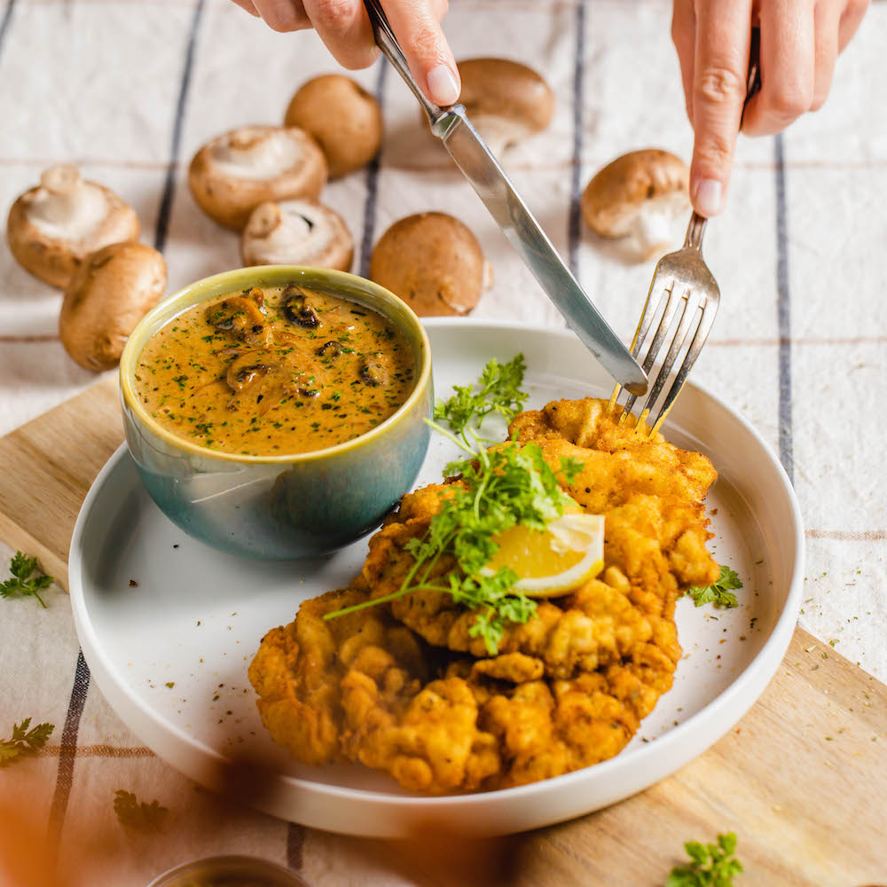 Schnitzel with Mushroom Sauce Recipe