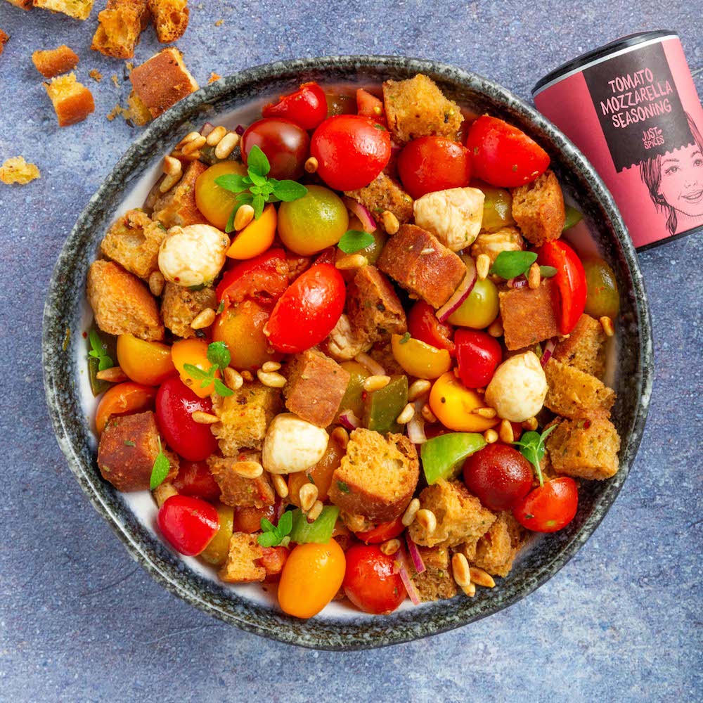 Tomato Mozzarella Panzanella | Recipe