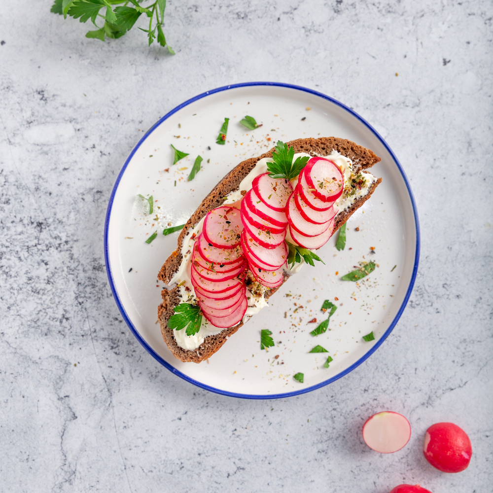Cream Cheese Radish Sandwich Recipe