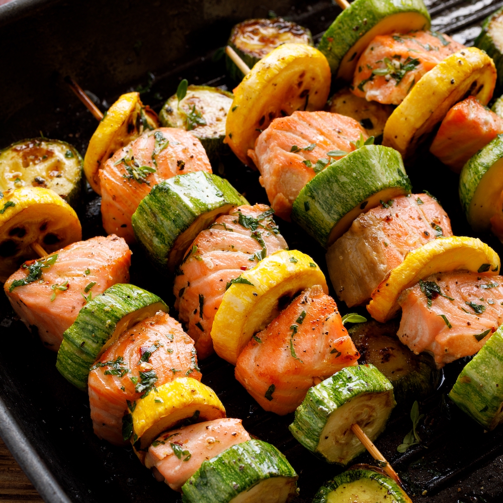 Grilled Salmon Skewers Recipe