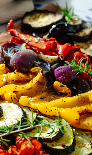 Italian roast vegetable antipasti from Just Spices