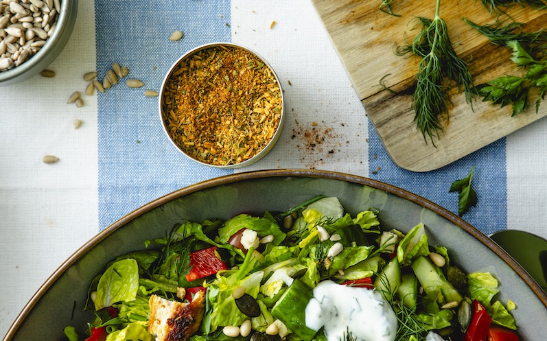 Chicken Chopped Salad, Lemon Herb Chicken Mix 