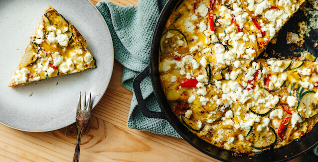 Vegetable frittata seasoned with Mediterranean Vegetable Allrounder from Just Spices