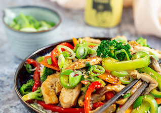 Chicken stir-fry